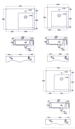 Lavatórios Althea Ceramica Hera