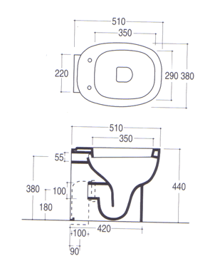 Sanitários Vitruvit Cubic